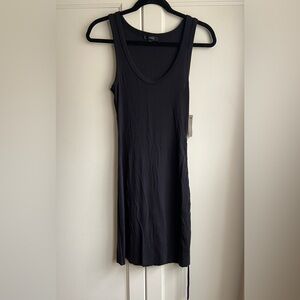 MWT J.Crew tank stretchy Black Sleeveless Dress S